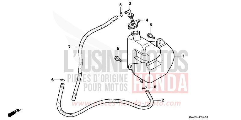 RESERVE TANK (ST1100A) for Pan-European ABS TASMANIA GREEN ME (G142) from 1998